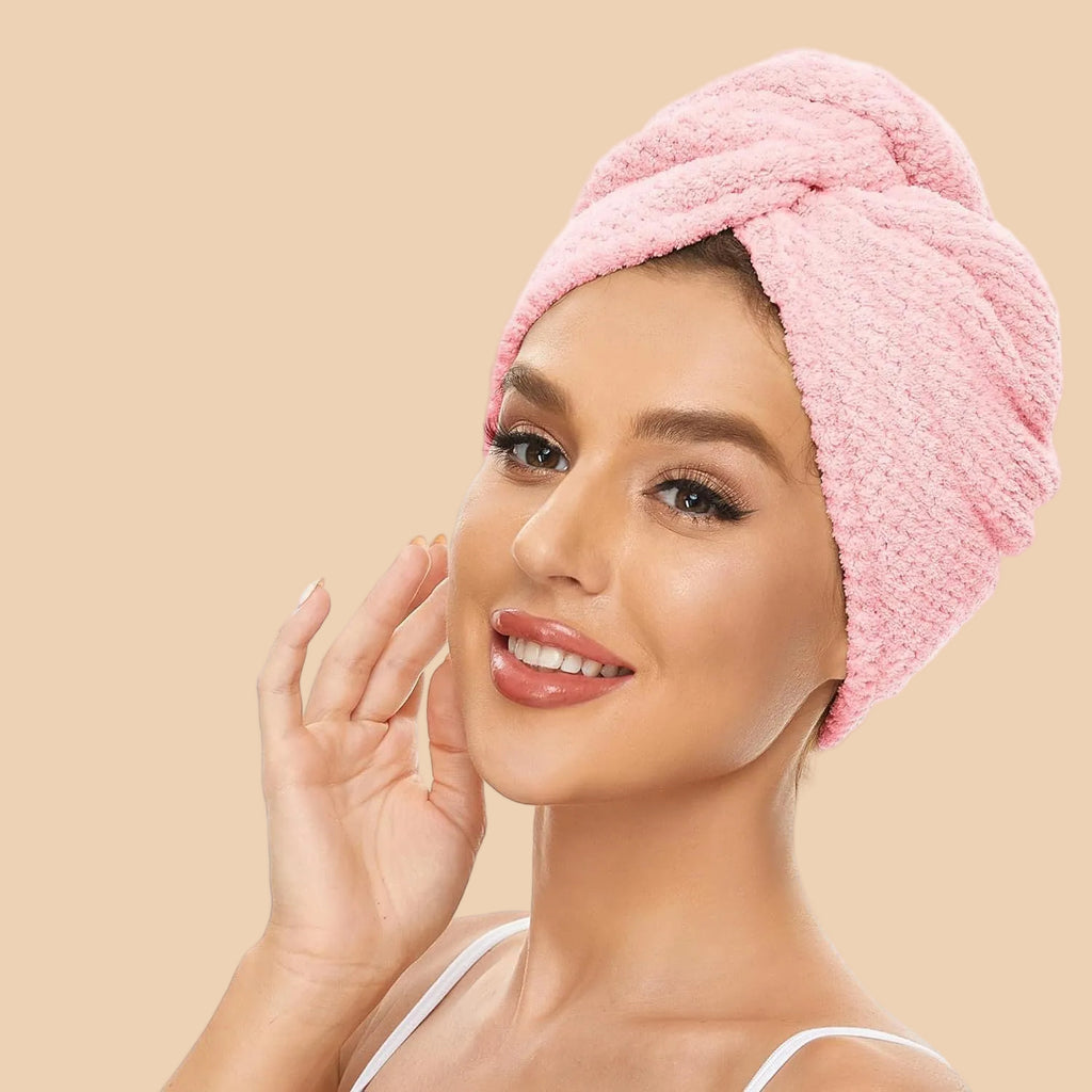 [PACK OF 3] Lovellee Hair Towel for Drying and Frizz Control