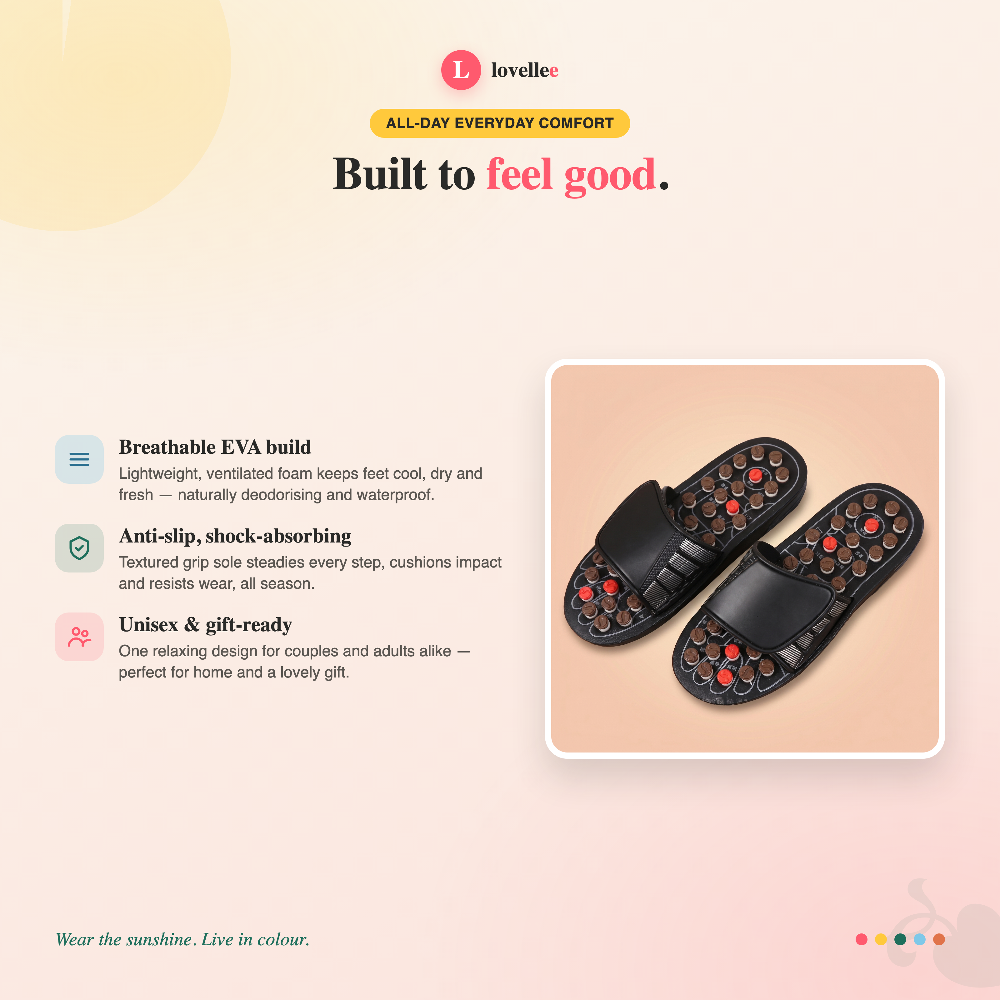 Lovellee massage slippers