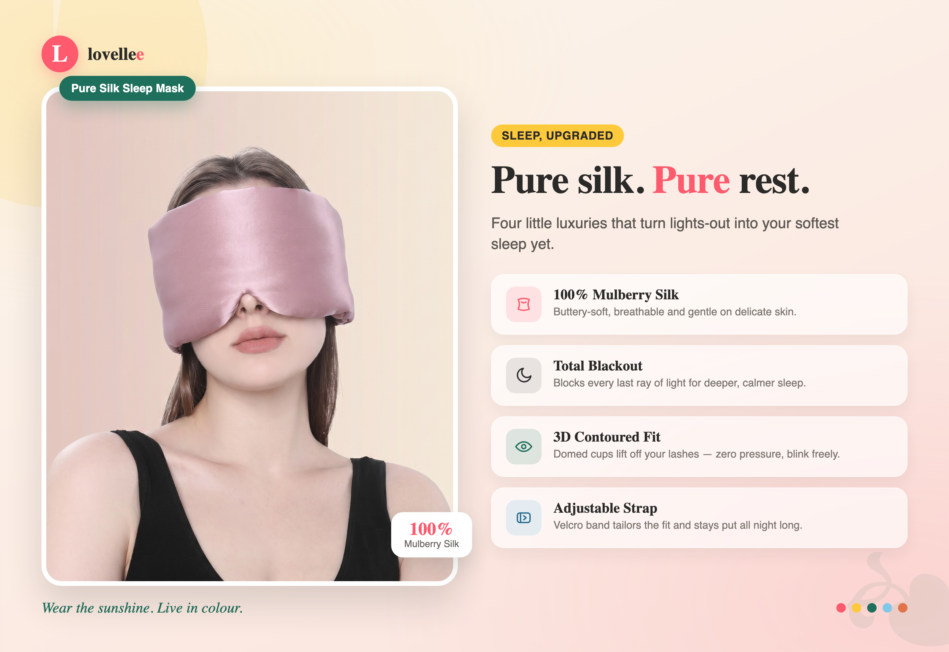 Lovellee 3D sleeping eye mask
